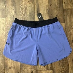 Under Armour Peak Woven Training Running Shorts Mens Size 2XL Purple MRSP$65